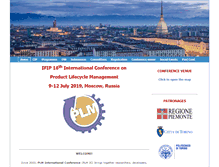 Tablet Screenshot of plm-conference.org